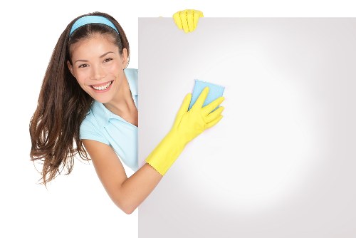 Staff reviewing safe work procedures before cleaning begins
